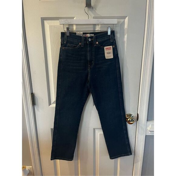 Levi’s Signature Heritage High Rise Straight Stretch Jeans sz 2 NWT - Picture 4 of 10